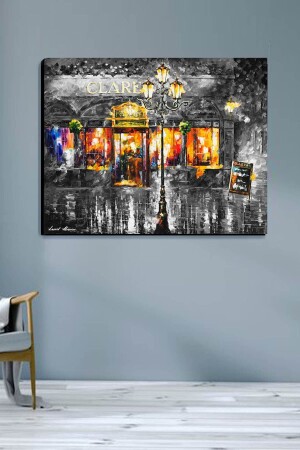 Cafe Clare Leonid Afremov Canvas Print 80x120 CFECLRLEONDAFRMV015 - ColorVision