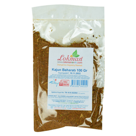 Cajun Spice 100 Gr Paket - Lokmanavm