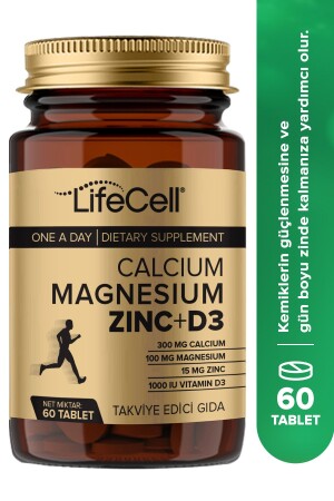 Calcium - Magnesium - Zink - D3 - (CALCIUM MAGNESIUM ZINK UND VITAMIN D3) Nahrungsergänzungsmittel - Lifecell