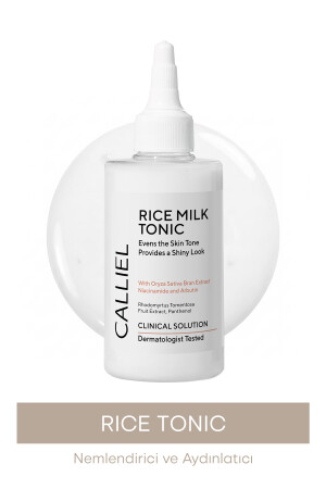 CALLİEL Aydınlatıcı Leke Karşıtı Cilt Tonu Eşitleyici ve Parlatıcı Rice Tonik 200 Ml - Calliel