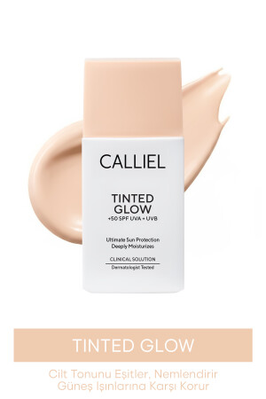 CALLİEL Günlük Renkli Likit Güneş Kremi Hafif Yapı Ton Eşitleyen -SPF 50 – 01 - 50 ml - Calliel