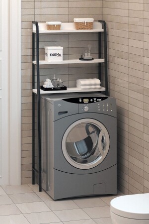 Camaşır Makınası Kurutmalık Duzenlıyıcı Banyo Düzenlıyici Makina Üstü Raf Düzenlici 1115 - EGEMEV