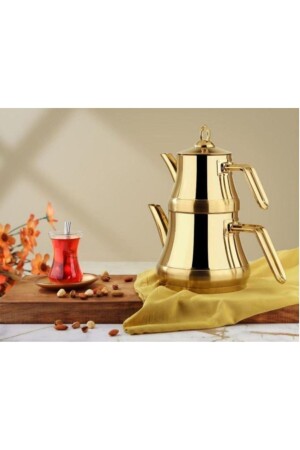 Camelia Full Gold Family Size Teekannen-Set EUCAMELİATAMGOLDÇS - Remetta