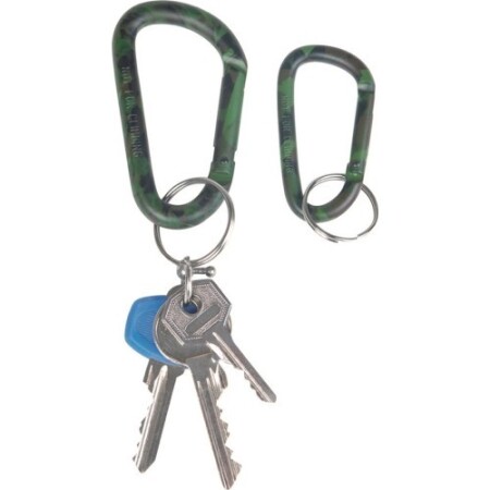 CAMO 80MM ALUMINUM CARABINER - MIL-TEC