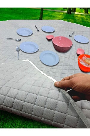 Camping Picnic Floor Mat Quilted Fiber Double Sided Edge Binding Water Moisture Proof Stone Buoyant Multi-Purpose - Alytoys