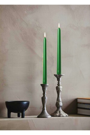 Candle 5-Piece Candle Holder Candle Pearlescent Coating Long Body - Willuxe