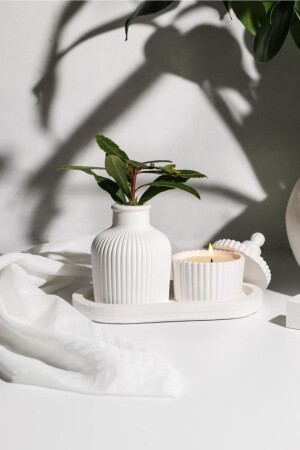 Candle And Vase Set With Stand - Lalezen Home