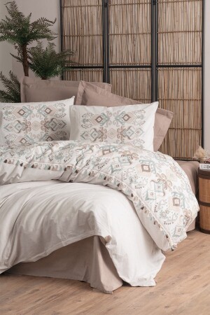Candy Doppelbett-Bettbezug-Set Asilo Braun 8680108068007 - Cotton Box