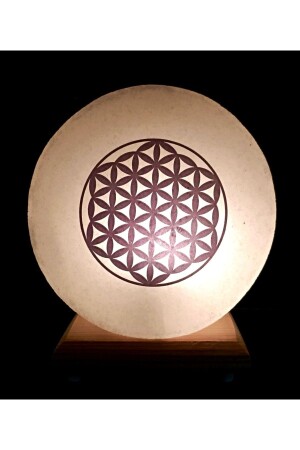 ÇANKIRI ROCK SALT SALT PAN EMBROIDERED WITH FLOWER OF LIFE - Şifay