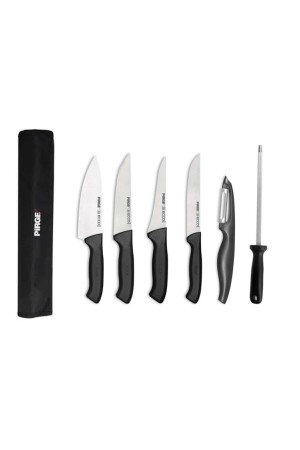 سكين MNZ-Gastronomy Set مع حقيبة، مجموعة من 6 GCB6 - Pirge