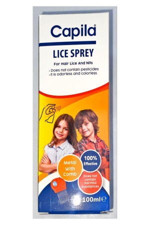 Capila Lice Spray 100 ml - With Metal Comb Gift - Kurtsan
