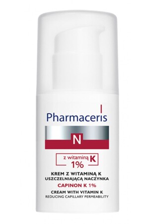 Capinon K 1% Cream With Vitamin K Reducing Capillary Permeability 30 ml 5900717150522 - Pharmaceris