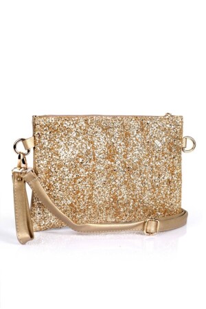Capone Paillettenbesetzte Paris 220 Gold Damen-Clutch - Capone Outfitters