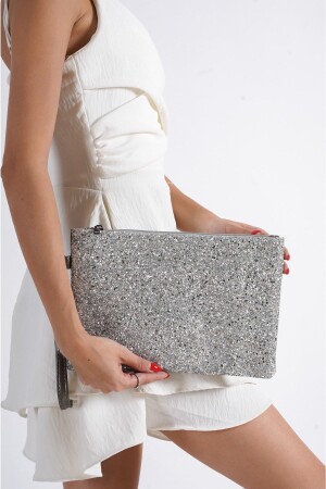 Capone Paris Silberne Damen-Clutch - Capone Outfitters