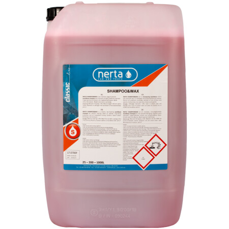 Car body shampoo with wax NERTA Shampoo&Wax, 5 L - Nerta