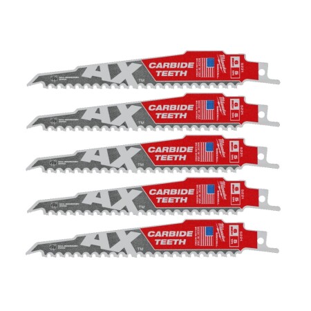 Carbide-toothed saw blade MILWAUKEE TCT AX 150, 5pcs. - Milwaukee Accessories
