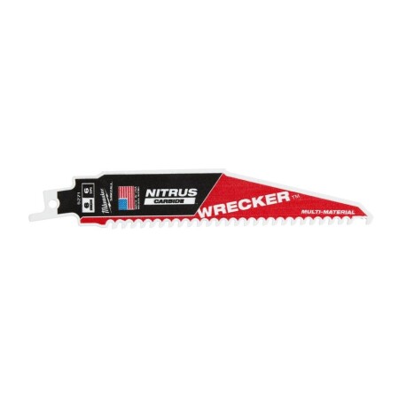 Carbide-toothed saw blade MILWAUKEE Wrecker Nitrus 150mm 6tpi - Milwaukee Accessories