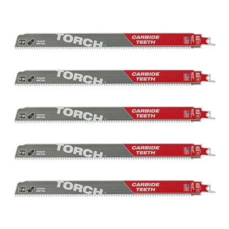 Carbide-toothed saw blades MILWAUKEE TCT Torch 300mm 10tpi, 5pcs. - Milwaukee Accessories