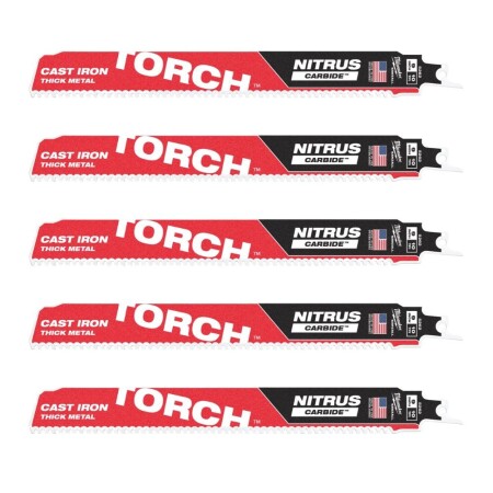 Carbide-toothed saw blades MILWAUKEE TCT Torch Nitrus 230mm 10tpi, 5pcs. - Milwaukee Accessories