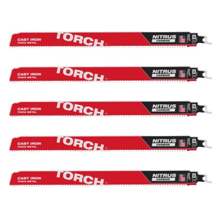 Carbide-toothed saw blades MILWAUKEE TCT Torch Nitrus 300mm 8tpi, 5pcs. - Milwaukee Accessories
