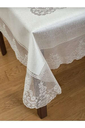 Carefree Tulle Tablecloth Stylish Design Lacy 160x220 - Madame Clean Home