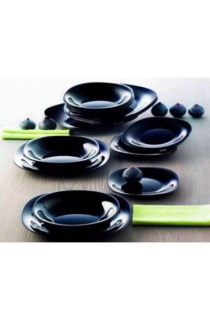 Carine Black 25 Piece Dinner Set AB3371 - Luminarc