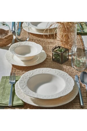 Carmina 24 Piece Bone Dinner Set for 6 People 8691850391114 - Güral Porselen