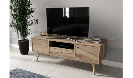 Carmine Walnut TV Stand - Cadde Yıldız