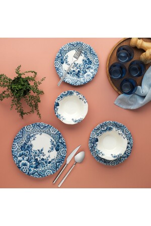 Carna Tafelservice 24-teilig-blau 1S0839-01001-MAV01 - Schafer