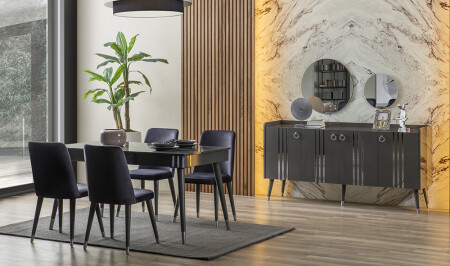 Carnival Anthracite Dining Room - Cadde Yıldız