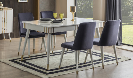 Carnival Moonstone Dining Table Set - Cadde Yıldız