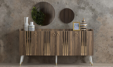 Carnival Walnut Console - Cadde Yıldız
