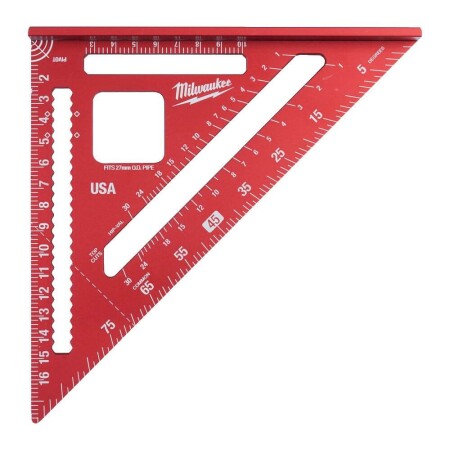 Carpenter's square MILWAUKEE 180mm - Milwaukee Accessories
