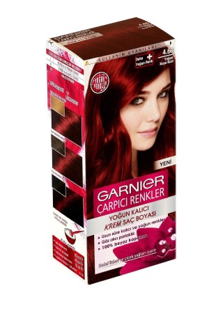 Çarpıcı Renkler Saç Boyası 4.6 Yoğun Koyu Kızıl - Garnier
