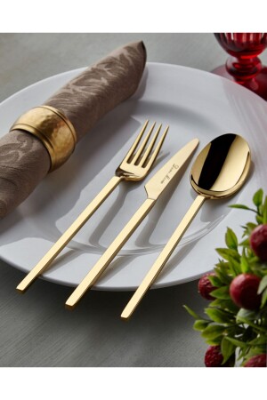 Carre Titanium Gold 42 Piece Cutlery Set CarreCkbSeti - Dame Marie