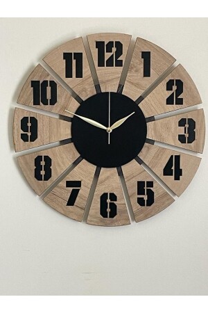 Carrot Slice Laser Cut Decorative Wall Clock 40x40 ümra123y - Ümra lazer