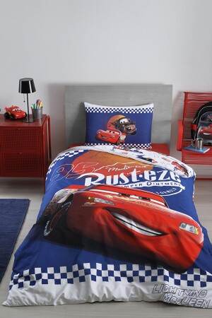 Cars Cyber ​​Single Disney Licensed Elastic Fitted Bed Sheet Children's Duvet Cover Set PR-EVTEKSTILI-55299101327 - Özdilek
