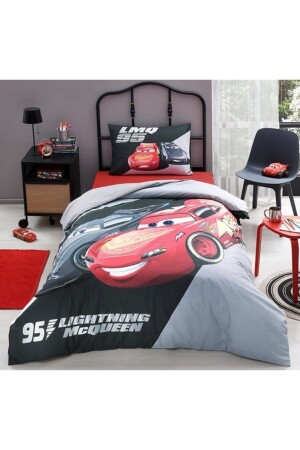 Cars Lmq95 Single Disney Licensed Children's Duvet Cover Set (Elastic Sheet) CLMQ953NT24 - Özdilek