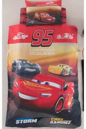 Cars Mcqueen Tek Kişilik Disney Lisanslı Çocuk Nevresim Takımı ö.zdlk208 - Özdilek