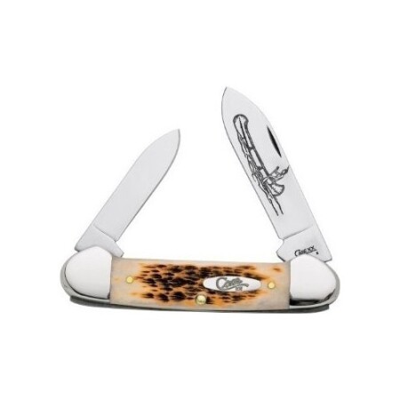 Case CV Canoe cep bıçağı, kehribar rengi - W.R. Case & Sons Cutlery Co.