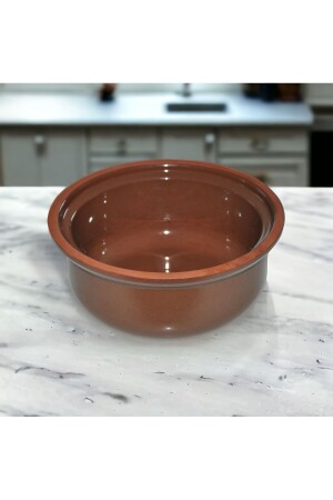 Casserole Medium 2500ml Fully Glazed Brown Without Lid - Viapot