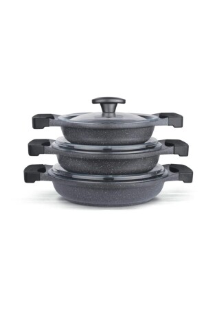 Cast Iron 3-Piece Sauna Set 6 Pieces Gray - Thermoad