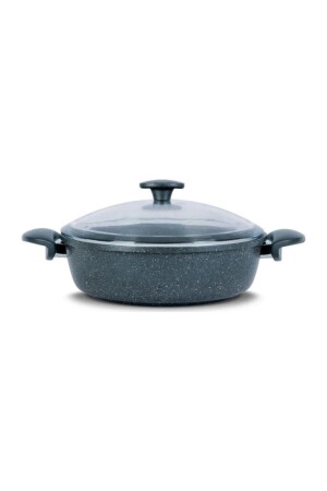 Cast Iron 30cm Gray Flattened Pot thermoadflattengri30 - ThermoAD