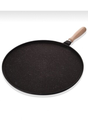 Cast Iron Flatbread Pizza Pan with Wooden Handle 36 Cm ESN 992 - Esse