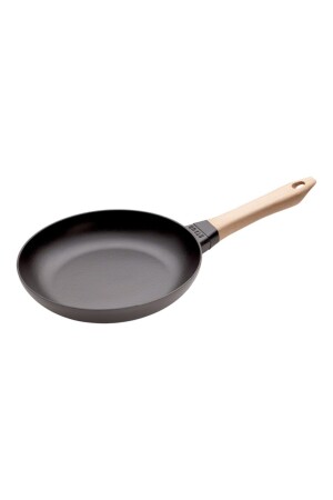 Cast Iron Frying Pan with Wooden Handle Black 24 cm 390. 01. 0147 - STAUB