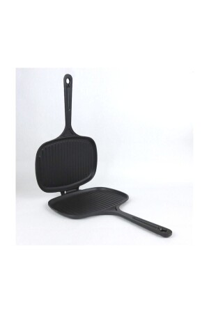 Cast Iron Hand Toaster Stove Top Anti-Scratch Non-Stick 18x26 cm 2-3 Portions LV TST 1826 - Lava