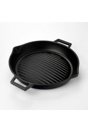 Cast Iron Round Grill Pan Conical 30cm LAVLVECOGT30KNK - Lava