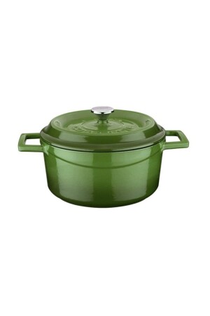 Cast Iron Round Pot Trendy 20 cm Green PRA-454972-9544 - Lava
