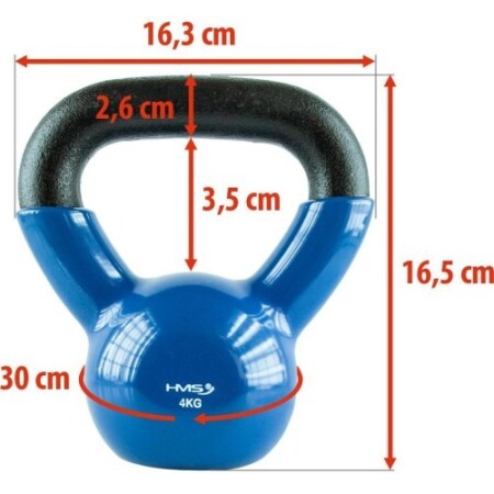 Cast iron weights KNV HMS - 4 kg - HMS