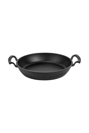 Cast Round Bowl Cast Iron Solid Double Handled Diameter (Ø)24cm. LV ECO Y TV 24 SHN - Lava